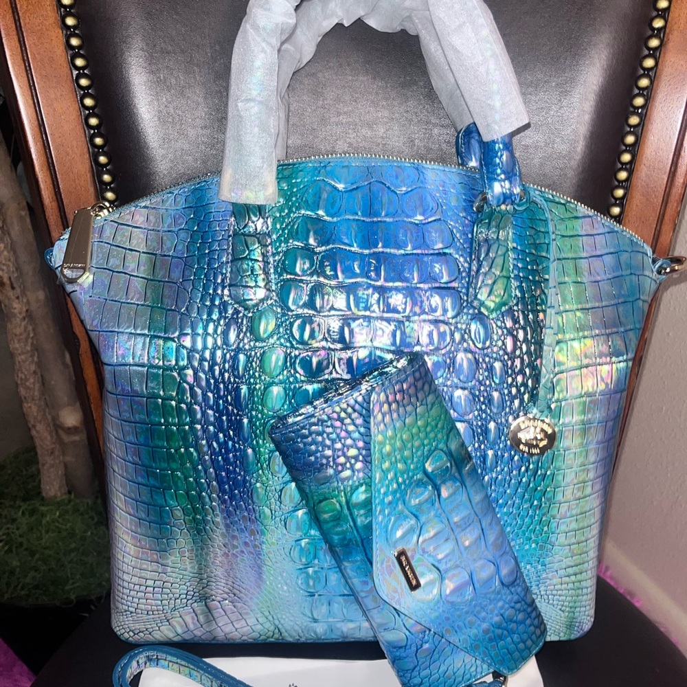 Brahmin Blue Topaz Lg Duxbury Set